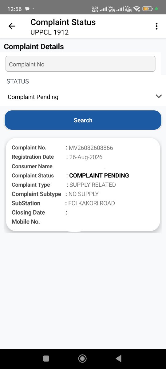 Humanbeingg100's tweet photo. @UPPCLLKO 🚨 Frequent Power Cuts &amp; Poor Supply
📍 FCI Power House, Kakori Lucknow
📍 Maurya Market,Wader Khera Road
From last 1 week
🙏 Please restore supply &amp; ensure stable electricity
@CMOfficeUP @EMofficeUP @UPPCLLKO @ZoneAmausi @MVVNLHQ @myogiadityanath @aksharmaBharat @AKSharmaOffice https://t.co/eCagJPdKmn