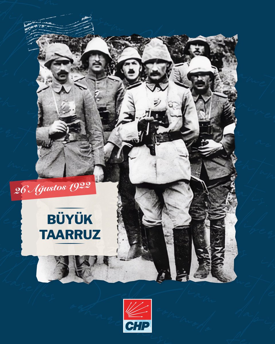 herkesicinCHP's tweet photo. Büyük Taarruz’un 104. yıl dönümünde Ebedî Başkomutanımız Gazi Mustafa Kemal Atatürk’ü, silah arkadaşlarını ve vatan uğruna mücadele eden tüm kahramanlarımızı saygı, minnet ve rahmetle anıyoruz. https://t.co/0P38vjs8sN