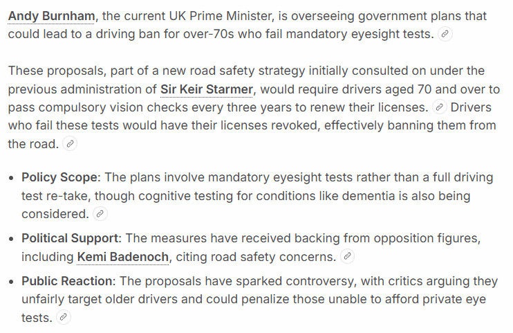 PercySmells's tweet photo. I love @AndyBurnham @WesStreeting @Keir_Starmer @Heidi_Labour 🥰💕

Banning over 70's from driving's innovative. 
Get 'em off the road! 
Make 'em use their bus pass. 
Put em on Public Transport during #RushHour
Rich targets for #illegalimmigrants &amp; #unemployed to mug. @UKLabour https://t.co/pCIjhKGdvK
