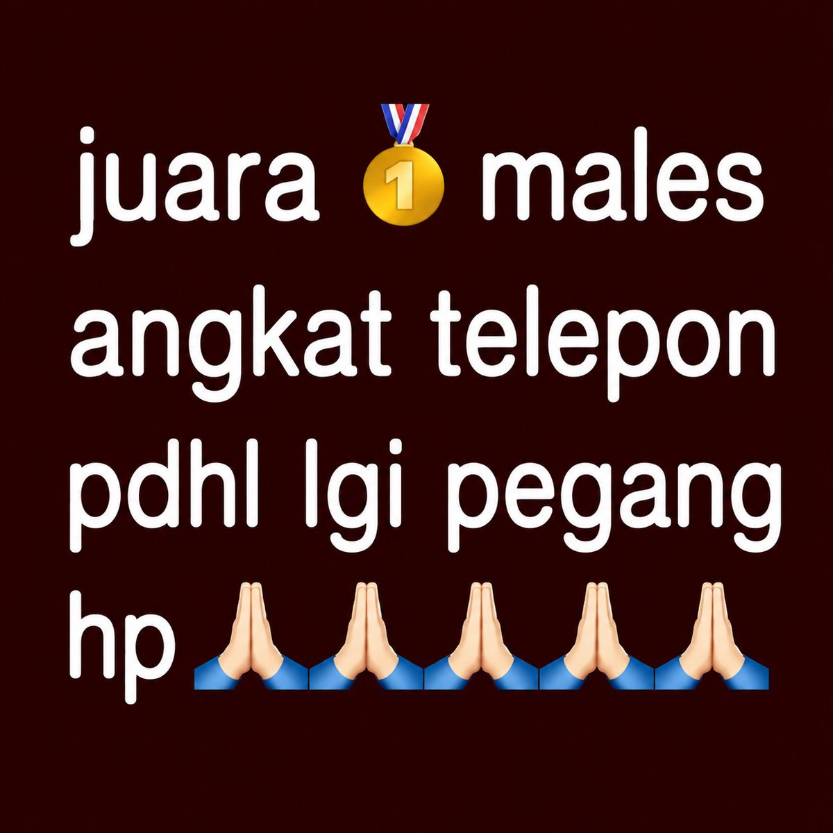 dellunera's tweet photo. normalisasikan chat dulu baru telfon ya !!! 🤗 https://t.co/qseBbVBxOB
