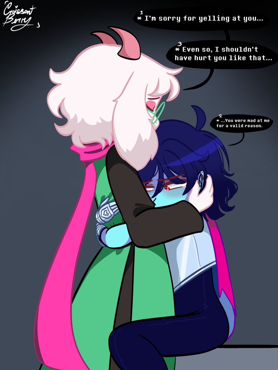 CheyennePlayz's tweet photo. Reconciliation Kiss After An Argument
#kralsei #deltarunefanart #hamburgerscheeseandfries https://t.co/GqIdNAe2mX