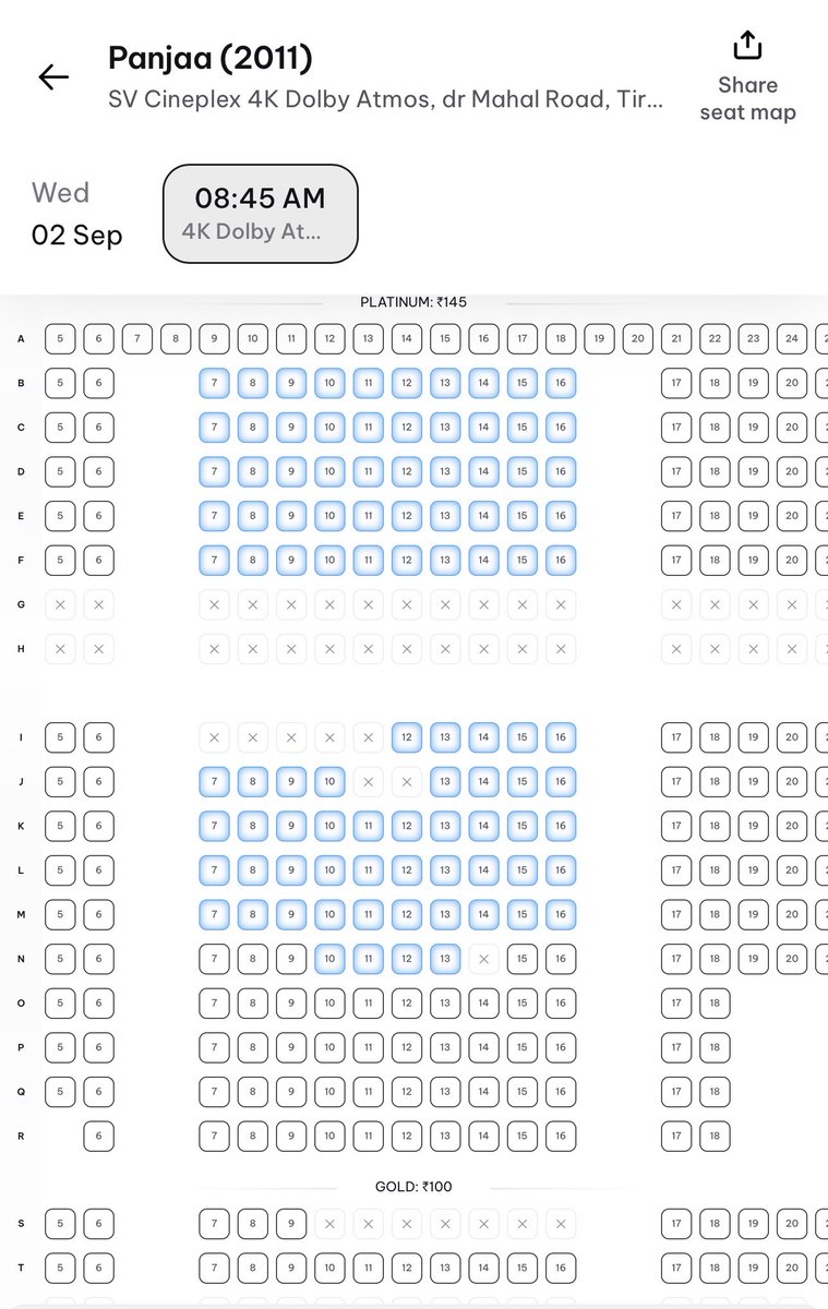 SandyDhanapala's tweet photo. Tirupati &amp; Vizianagaram #Panja4K bookings opened now 💥💥

#Panjaa4K #PawanKalayn https://t.co/dE9twqyh1i