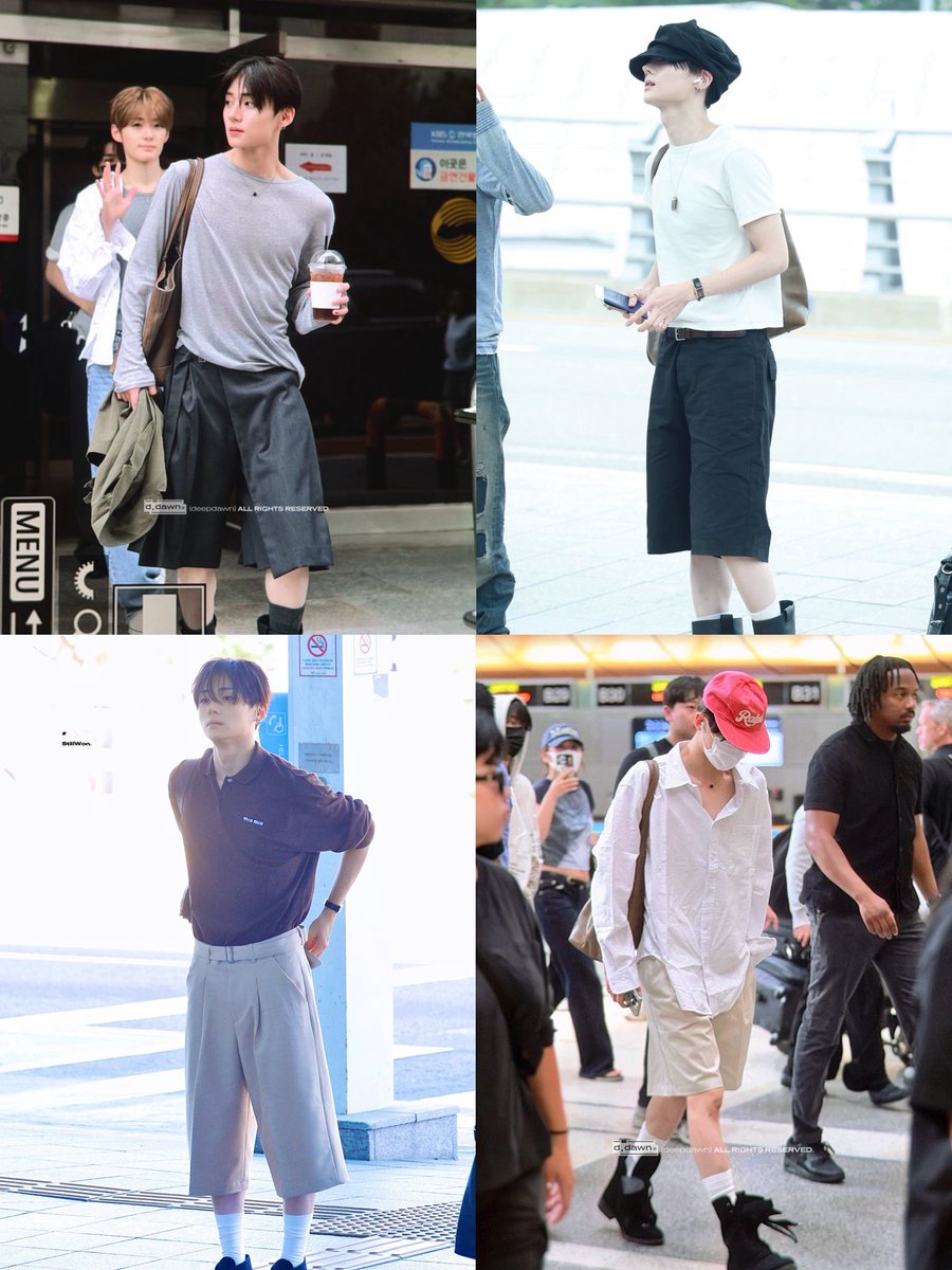 sangmidare's tweet photo. sangwon &amp; his bermuda pants lately 𖠋 https://t.co/lUUrEhmOOv