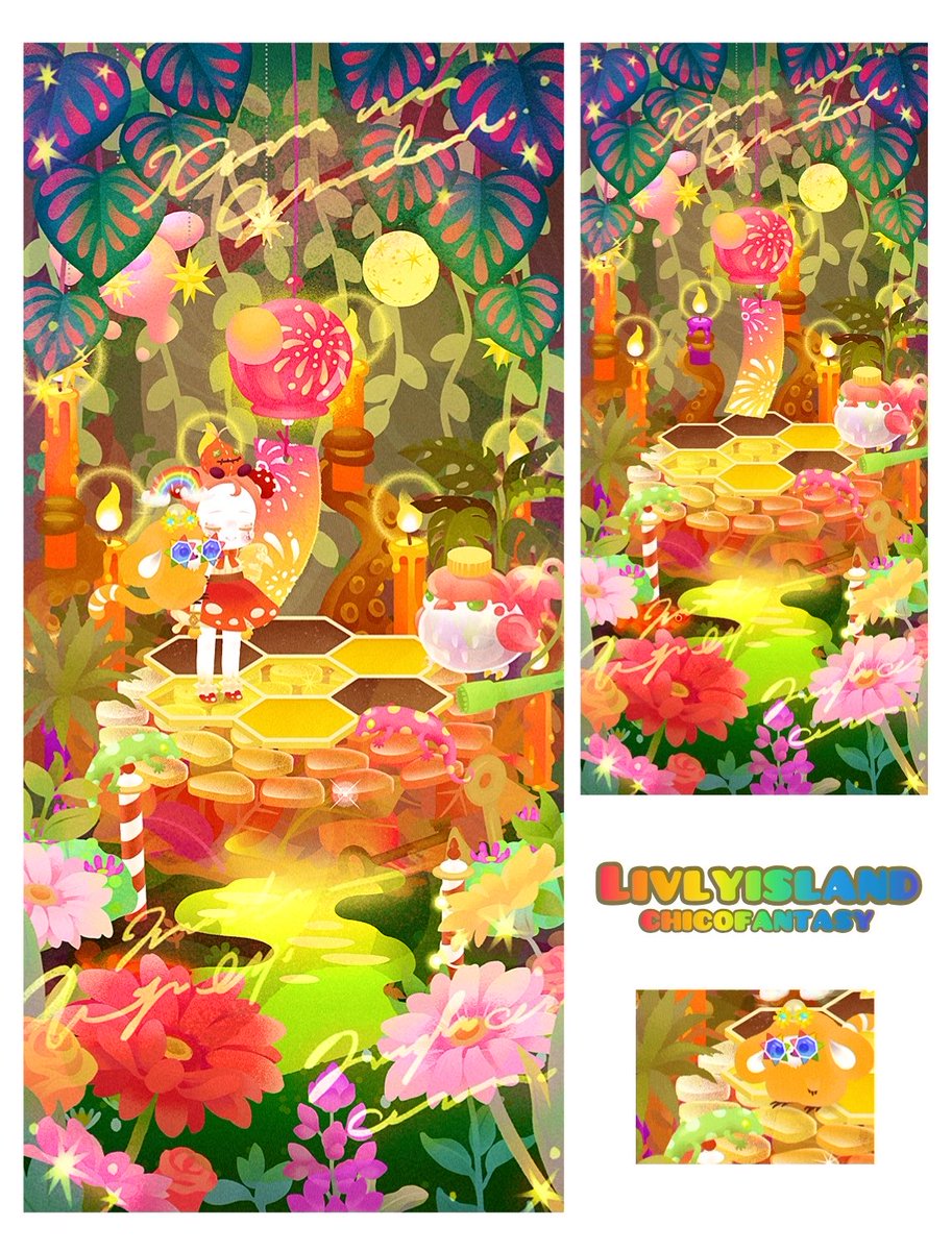 Nicky_livly's tweet photo. #リヴリーレイアウト
#CHICOFANTASY
ジャングルポップ🌴🎨 https://t.co/bMkbpDCsoY
