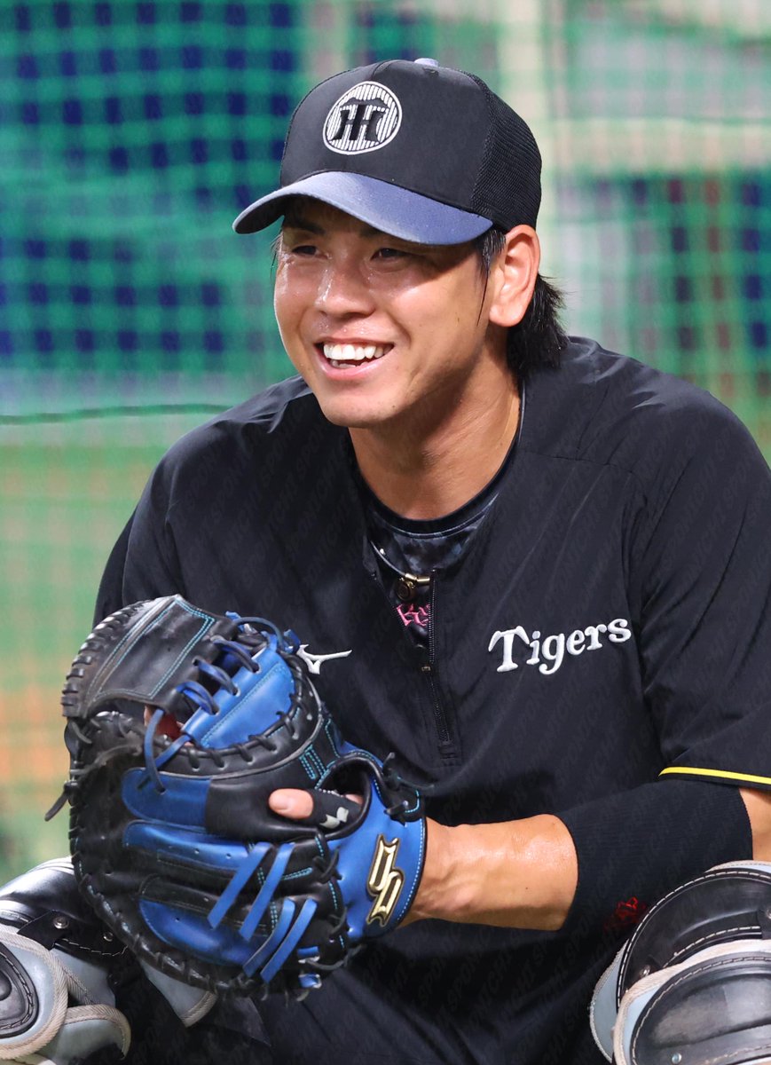 Sponichi_Tphoto's tweet photo. 笑顔の　#梅野隆太郎　選手 https://t.co/W17ihTPXB9