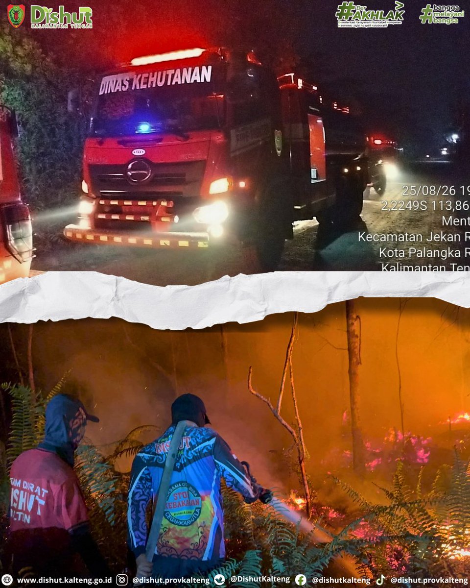 DishutKalteng's tweet photo. Giat Posko Dalkarhutla Dinas Kehutanan Prov. Kalteng
Hari : Selasa
Tgl : 25 Agustus 2026
Jam : 15:39 Wib
Jalan : Yos Sudarso XVIII
Kelurahan : Palangka
Kecamatan : Jekan Raya
Kota : Palangkaraya
#kaltengmakinberkah
#kaltengberakhlak
#dishut
#dishutprovkalteng
#kalteng https://t.co/wx9o9FD0r2