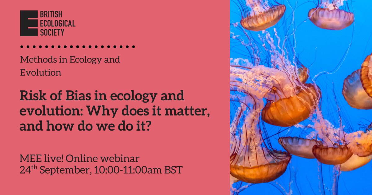 MethodsEcolEvol's tweet photo. Sign up for our new MEE live! 

In this free webinar, Antica Čulina willintroduce the concept of Risk of Bias (RoB), and discusses why RoB assessment matters for producing reliable systematic reviews and meta-analyses. 

Find out more and register👇 
https://t.co/sVPEt7KWfA https://t.co/TxgtrZLB8j