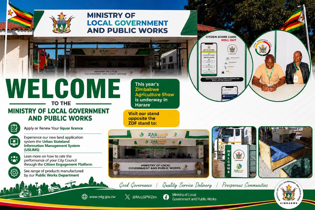 MoLGPWZim's tweet photo. Visit out stand opp the ZDF stand during the ongoing #ZAS2026

#Vision2030

@basera_john @masvora https://t.co/qfGFOoPiYG