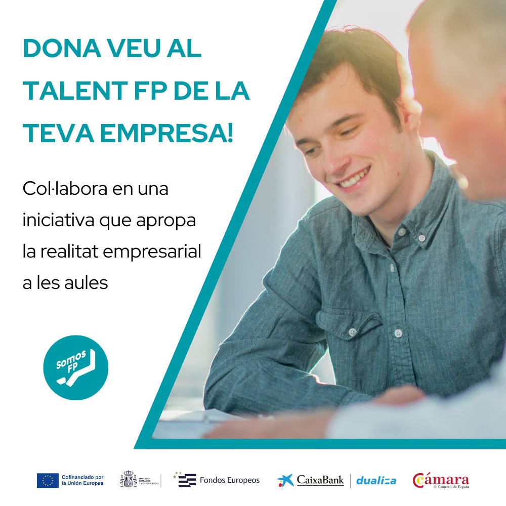 CambraBCN's tweet photo. Heu acollit estudiants o exestudiants d'FP en pràctiques o com a part del vostre equip?

Des del programa #SomosFP, volem posar en valor i donar visibilitat a trajectòries reals. Ens encantaria que les persones que han passat per la vostra empresa poguessin compartir la seva experiència amb alumnes de diferents centres educatius.

🤝 Si voleu col·laborar en aquesta iniciativa, aquí trobareu més informació: https://t.co/4PcdFE4cR6

#EuropaSeSiente #CambraBCN