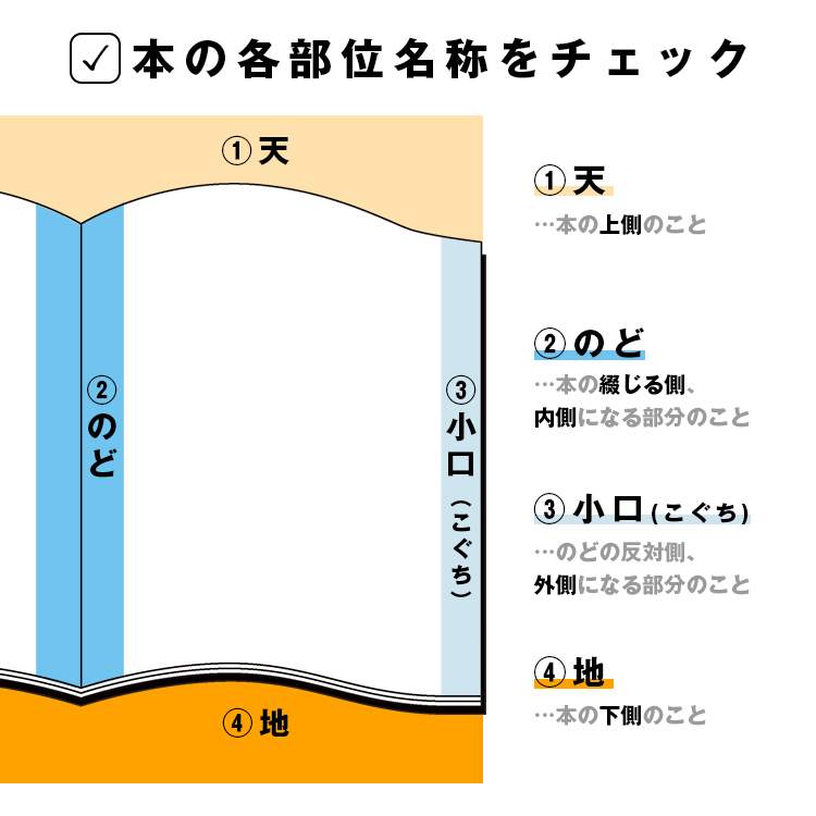 orangekoubou's tweet photo. 【のど側の余白について】

20P前後…15㎜程度
50P以上…15～25㎜程度

のど側の余白の推奨値は、読書時に【文字の読みやすさ】を確保するための数値です。

※無線綴じ製本で【イラストを見開き原稿で作成する場合】に、のど側に余裕を持たせるための数値とは異なります× https://t.co/fMhF5yh5eD