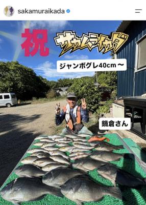 minnaga_com's tweet photo. 和歌山県中部 さかむらイカダ

8月26日 ダンゴ釣り名人　鍋倉さん 
さすがの釣果でした(^^)

https://t.co/nqS9Hj4f4U https://t.co/5Q1436cUnZ