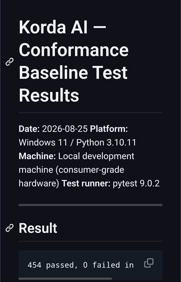Bravo01labs's tweet photo. Korda has passed all tests. We're really proud of Korda changing the Ai landscape
https://t.co/OpN3qRsstJ https://t.co/IVDfRHvHfz