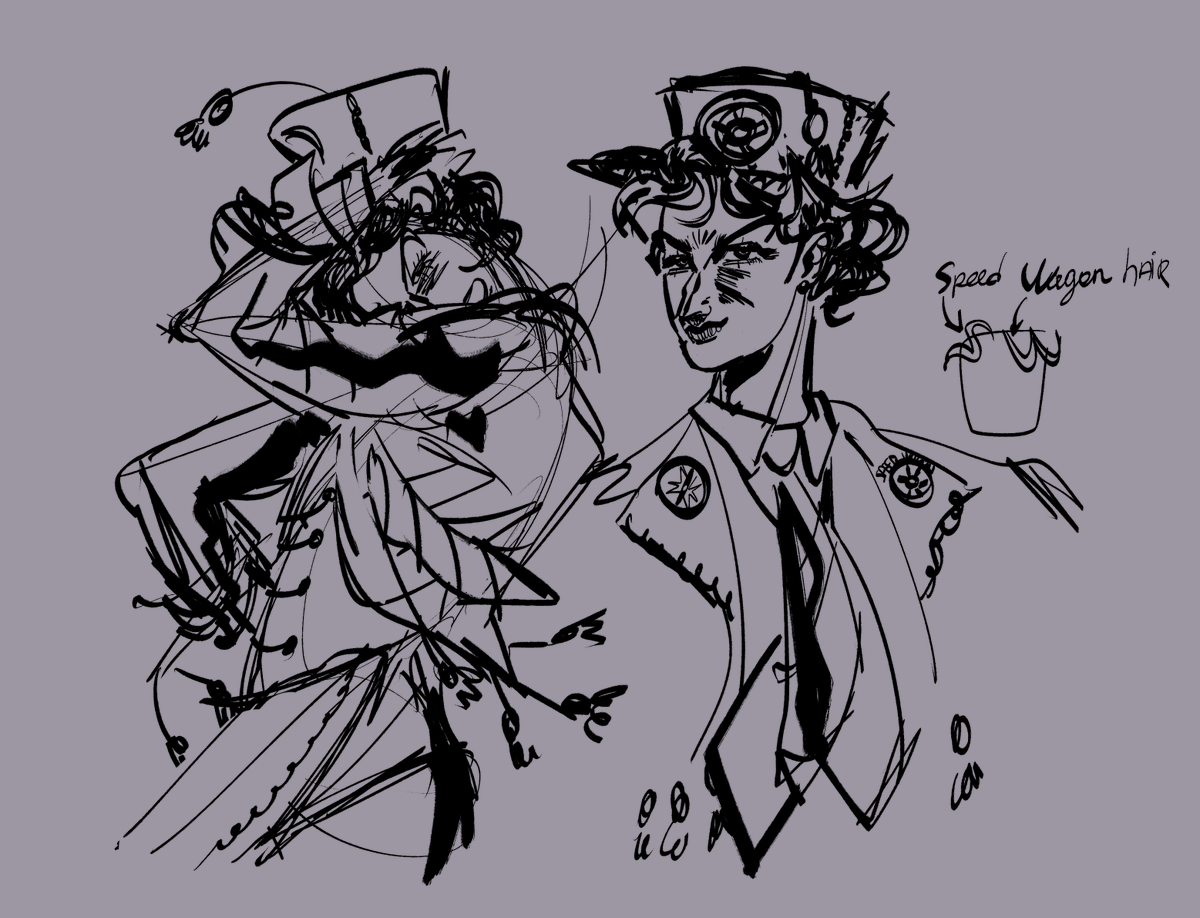 ulypoison's tweet photo. Workshopping my jojo ocs... Meet Espresso from p5 and Chakakhan from p2 and p3 https://t.co/Iu6rAmTxIV