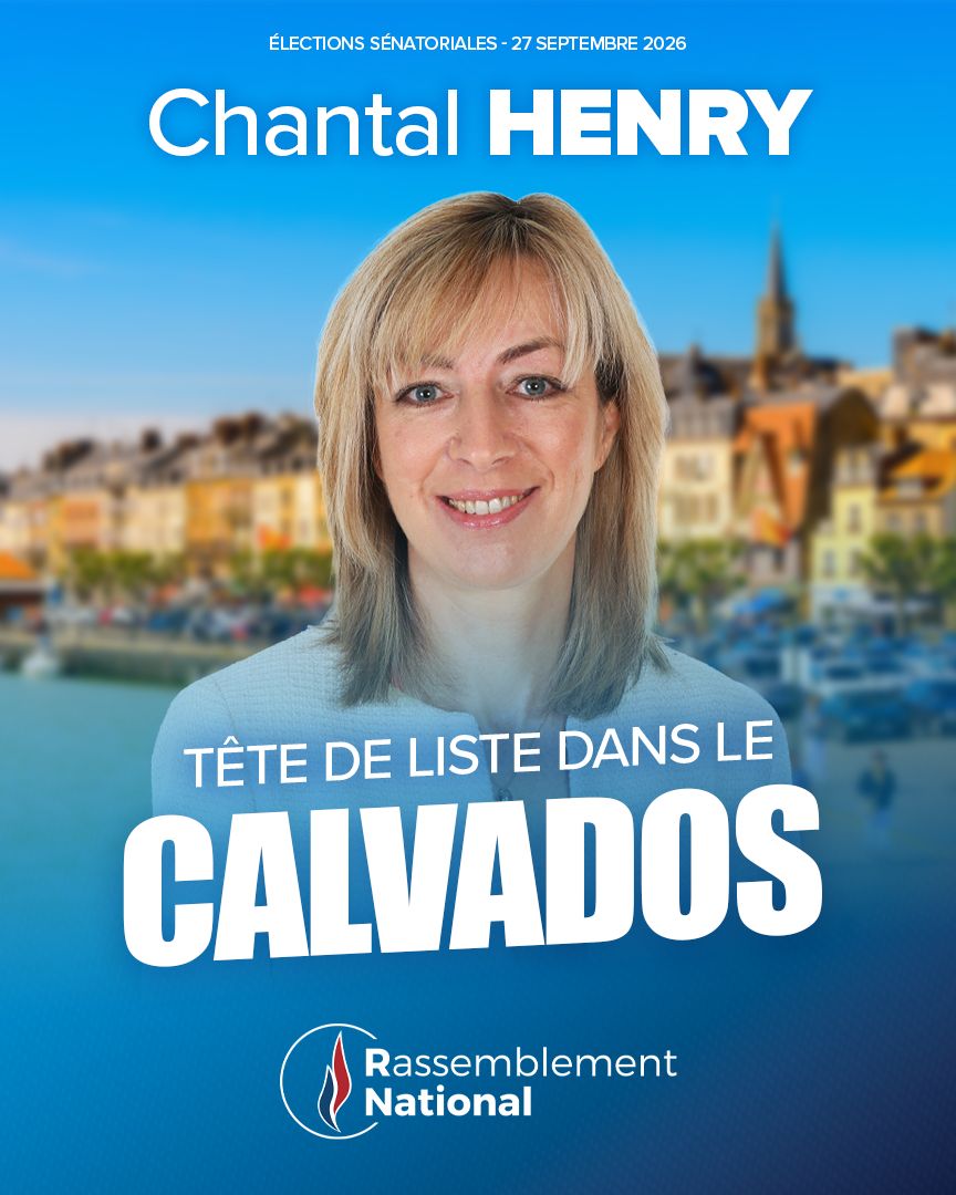 RNational_off's tweet photo. 🇫🇷 Du littoral aux terres du Bessin et du Pays d’Auge, le Calvados mérite des sénateurs qui connaissent les réalités de ses communes et défendent réellement ceux qui les font vivre. Le 27 septembre, @ChantalHenry14 conduira la liste du Rassemblement National.

🗳️ Face à l’abandon des territoires et à l’accumulation des contraintes imposées aux élus locaux, portons au Sénat une voix de bon sens, de proximité et d’enracinement, au service de tout le Calvados !

#Sénatoriales2026