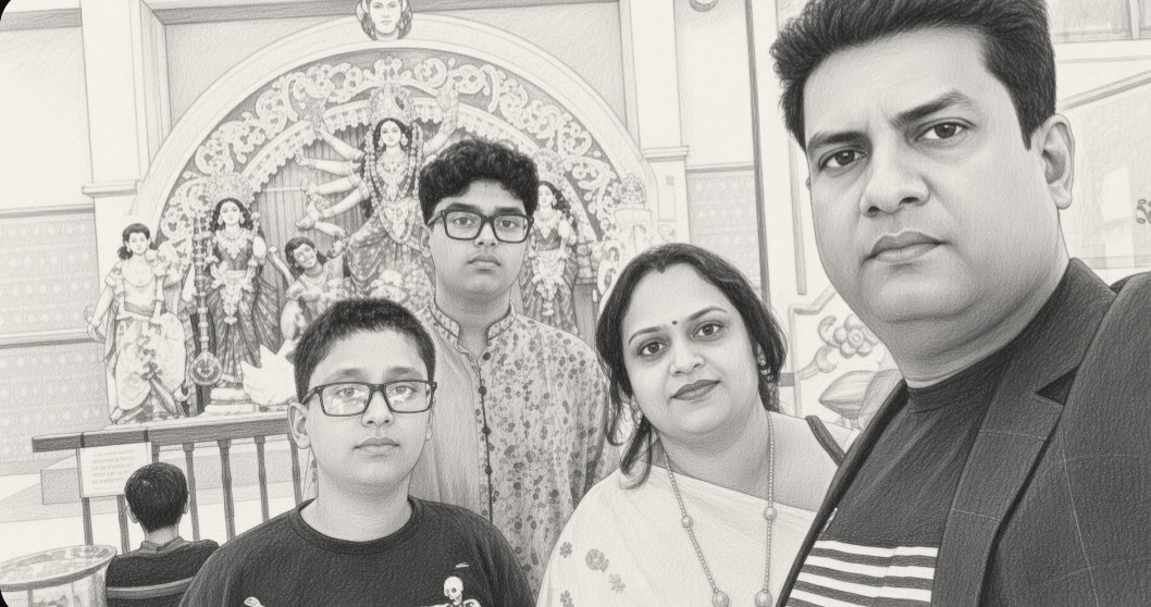 salah_shoaib's tweet photo. 🚨 Another Hindu family goes missing in Bangladesh!

One Hindu family after another is being targeted in Bangladesh. After the brutal murder of school teacher Ganapati Chakraborty and three members of his family in Rangpur, four members of another Hindu family are missing in Chandpur.

Four members of the family, including Pintu Das, the owner of SK Shilpalaya in Chandpur town, his wife and two sons, have been reported missing. Upma De, a close relative of Pintu Das and joint convener of the Chandpur District Hindu Buddhist Christian Students' Unity Council, confirmed the matter on Wednesday (August 26).

The other three missing are Pintu Das' wife Rimi, elder son Priyam and younger son Rupam Das.