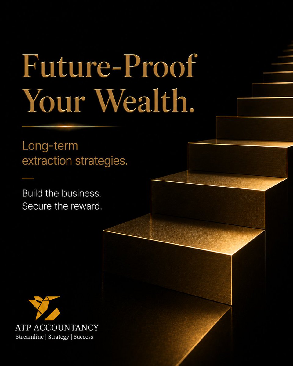 ATPaccountancy's tweet photo. Building a successful SME is only half the journey; extracting that wealth efficiently is key.

We partner with founders to align personal and corporate goals for tax-efficient profit extraction, exit, or succession.

#ATPAccountancy #WealthManagement #TaxPlanning https://t.co/RkCA5RD59Q