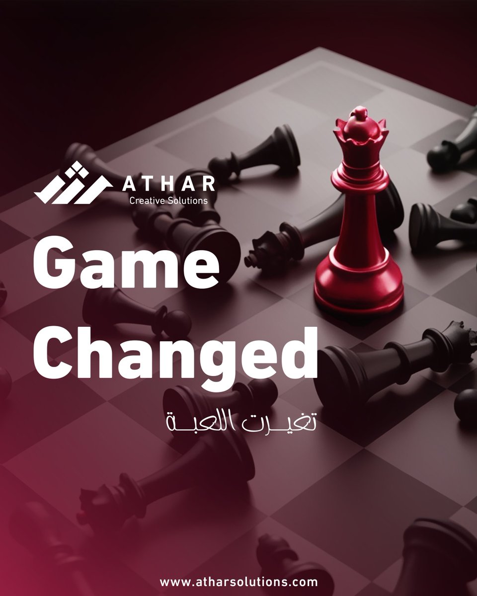 Athar_sol's tweet photo. تغيرت قواعد اللعبة♟️
حنا ما نلعب بالقديم، حنا نغيّر الطاولة كاملة
تبي تلعب بمستوى ثاني؟ تواصل معنا"
https://t.co/GhGQZUH5QY
#تسويق #السعودية2030 #تطوير_أعمال #استثمار_ناجح #علامة_تجارية
#هوية_بصرية https://t.co/M6sebbCJ5x