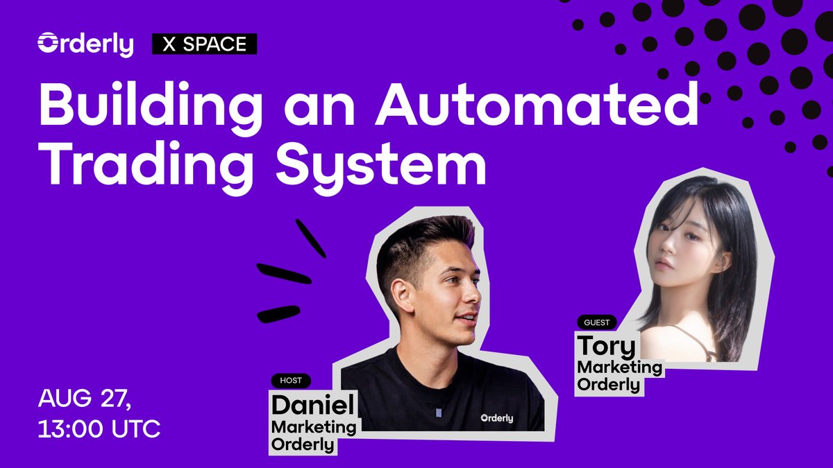 OrderlyNetwork's tweet photo. Tomorrow we're going live.

We will be doing a live walkthrough of how to build an automated trading system on an Orderly-powered DEX, using the @StarchildOnX module to run trades on your behalf, in real time.

If you're building (or thinking about building) this one's for you.

🗓 27 AUGUST | ⏰ 1 PM UTC | 🎙 Live on X