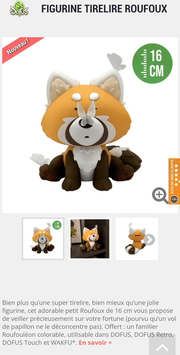 DofusBookSkin's tweet photo. [Ankama Shop]

La figurine tirelire Roufoux est en précommande à 29,90€ (1400 exemplaires)

Le familier d'apparat colorable Roufouléon est offert avec (format code papier mais pas carte à code) https://t.co/Cbc5YXNpYc