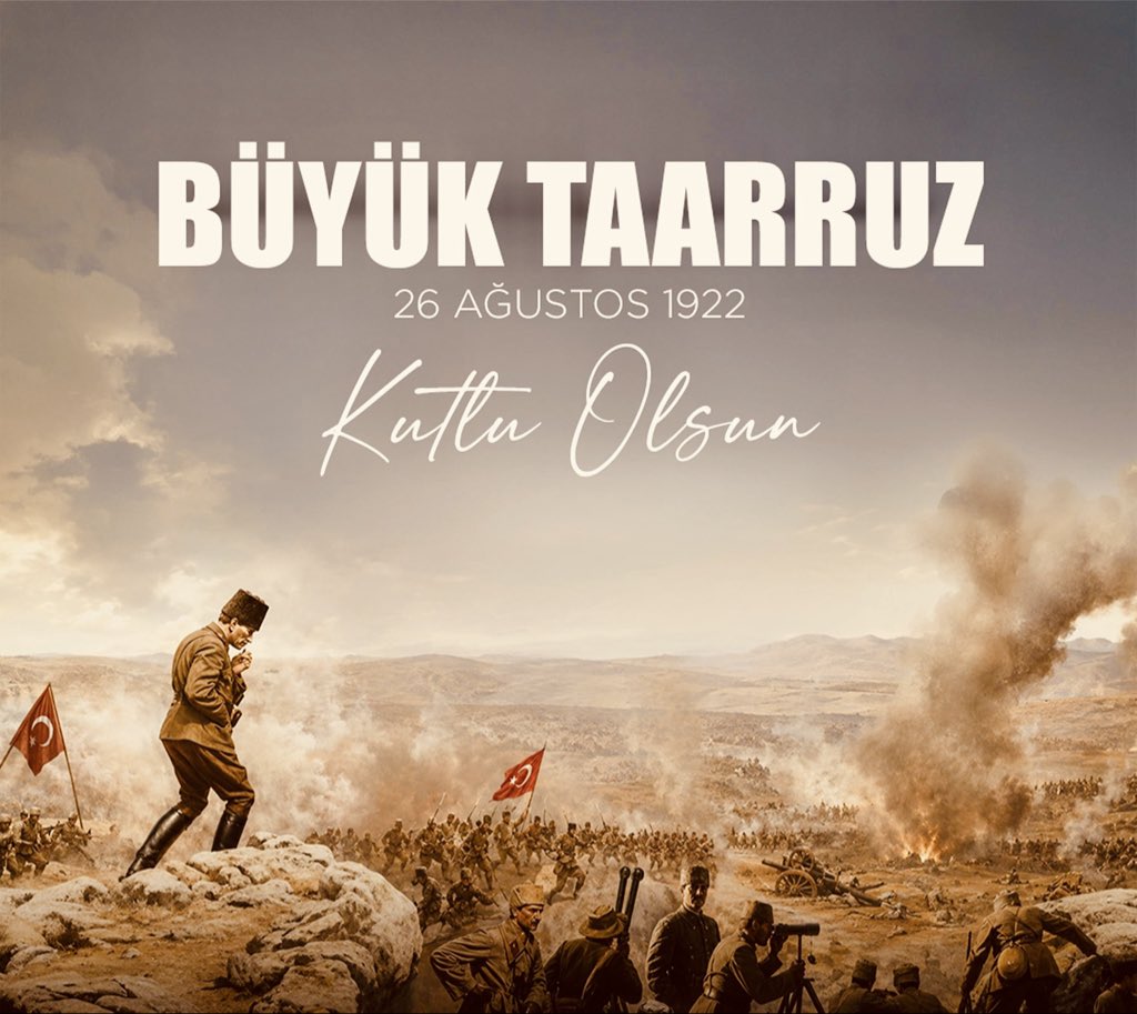 mesuttcetinn's tweet photo. Anadolu'yu Sonsuza Kadar Yüce Türk Milletinin Yurdu İlan Eden Büyük Taarruz'umuzun 104. Yılında Başkomutanımız Gazi Mustafa Kemal ATATÜRK ve Silah Arkadaşlarını Rahmet ve Minnetle Anıyorum. Ne Mutlu Türk’üm Diyene.🇹🇷 https://t.co/fU7MPb9heR