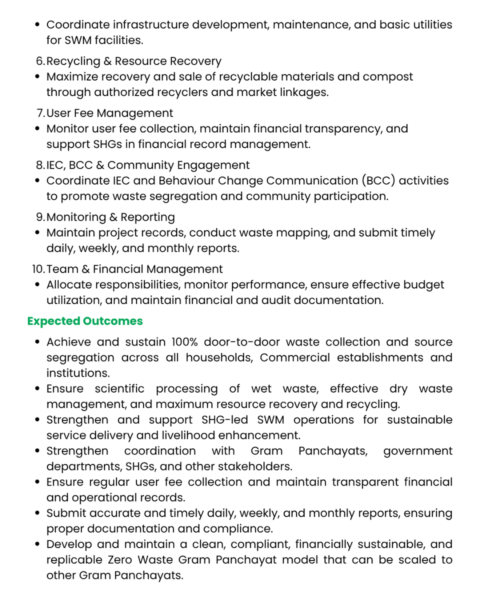 Hasiru_Dala's tweet photo. Hasiru Dala is hiring 3 Field Supervisors – Solid Waste Management to lead Zero Waste Gram Panchayat initiatives in Bengaluru Urban &amp; Rural.
📍 Mandya District
💼 Full-time | ₹30K/month
🎓 Bachelors + 3 yrs relevant experience
📩 anil@hasirudala.in | hr@hasirudala.in https://t.co/vMidp0jK6i