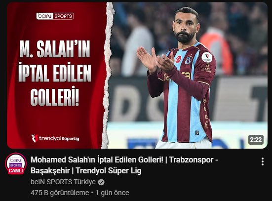 kontra61's tweet photo. Salah’ın iptal edilen golleri, Süper Lig’deki diğer takımların maç özetlerinden daha fazla izlendi. https://t.co/nTljj7kxnt
