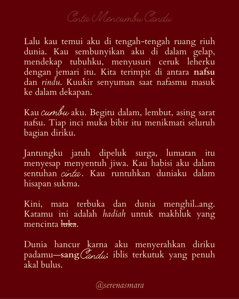 serenasmara's tweet photo. candu https://t.co/ZRKNmK80D5