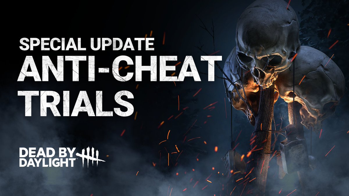 DeadbyDaylight's tweet photo. We are excited to share more about our upcoming Anti-Cheat Trials, including an important trial starting September 2nd on Steam. Read our new blog to learn more about our efforts to combat cheating.
 
🔗: https://t.co/Jn4Fu2C6ya https://t.co/ttrBUaRRjz