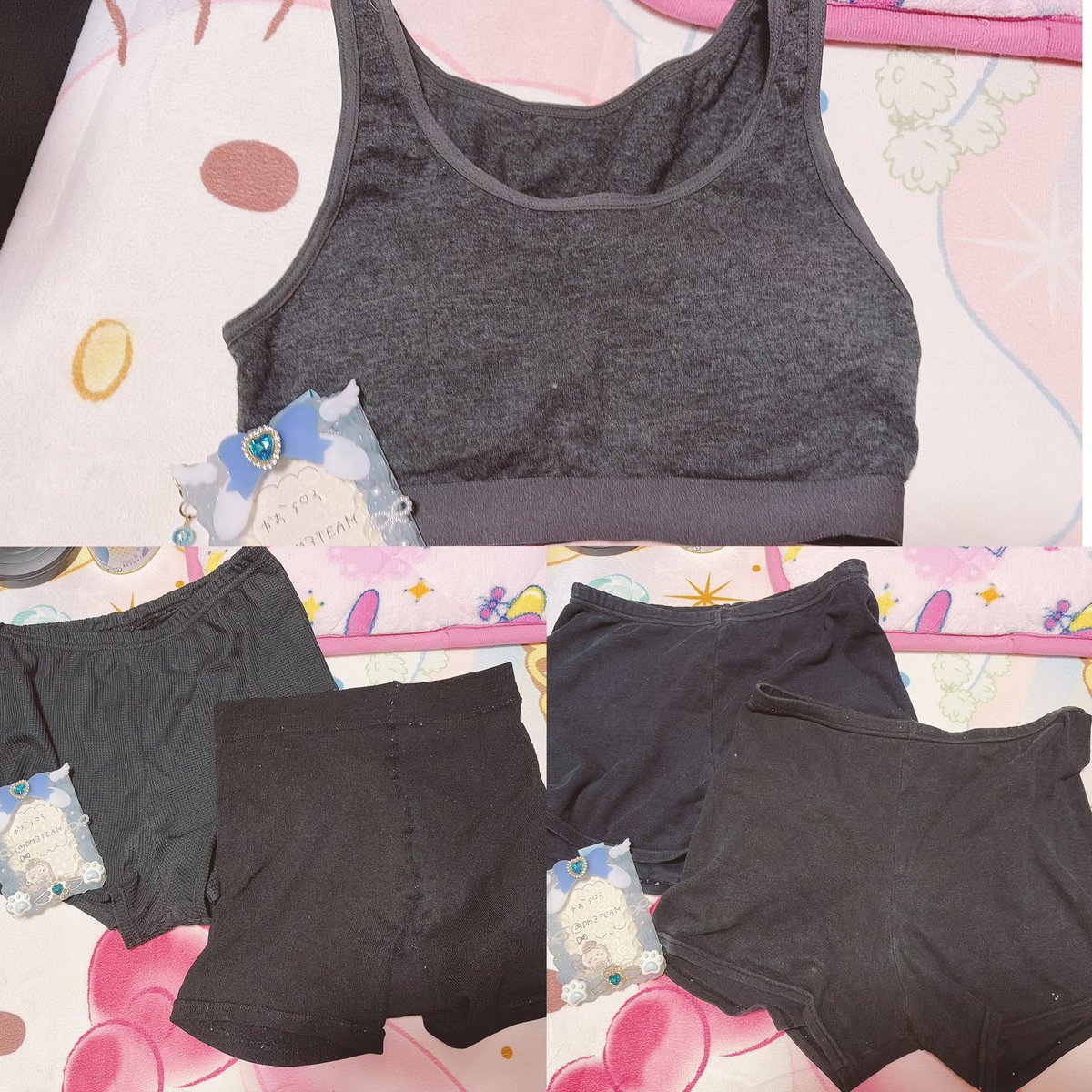 DM3TEAM's tweet photo. 下着販売 🎀꙳.*

1枚目 上下set 3500円 ( tutuanna )
2枚目 スポブラ 1900円
黒パン 各2500円
3枚目 各1900円
4枚目 各1500円

フリマアプリ or PayPay
欲しい方DMください( ᐢ_  ̫ _ᐢ )🎶
一日着用ごとに+500円

#下着売り子 #下着販売 #下着売ります https://t.co/lrG90w3kaC