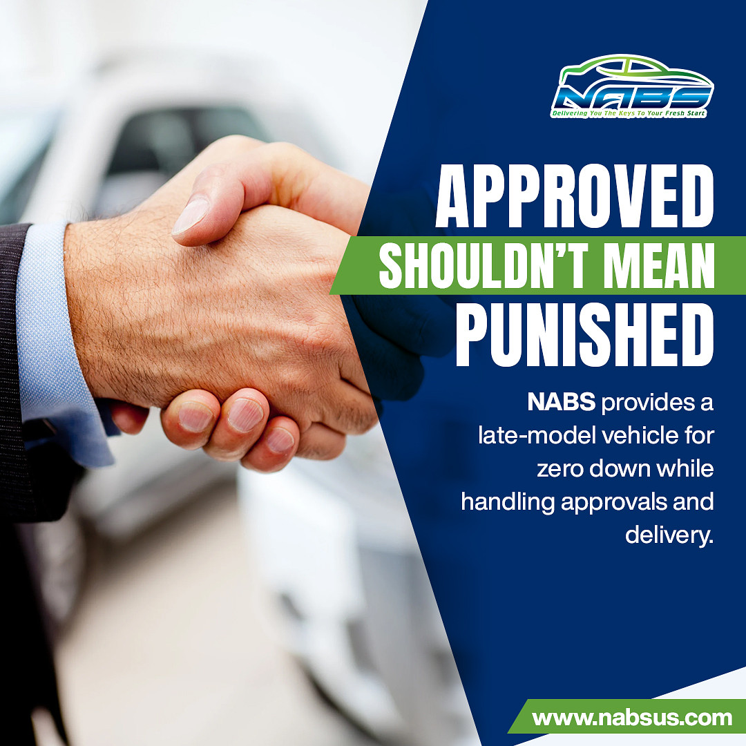 nabsapproves's tweet photo. β οΈ Lost your vehicle? NABS is here to help! We assist bankruptcy clients in getting late-model cars after repossession, often with $0 down & nationwide delivery. Let us help you get back on the road! ππ¨ https://t.co/6YgOF9J4vR 888-335-1498 #BankruptcyHelp #GetBackOnTheRoad https://t.co/7VDem1pR52