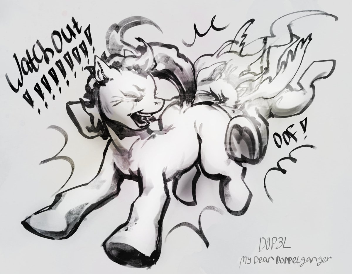 MyDearDoppel's tweet photo. pony accident https://t.co/HEGYq5pPSy