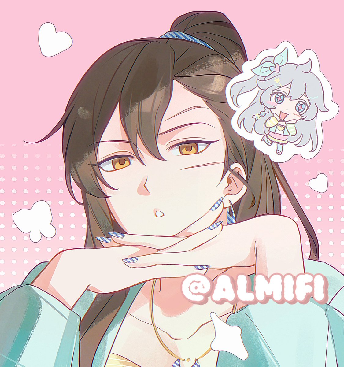 Hanamiii_owo's tweet photo. 友给我画的，太可爱了，啊😭😭 https://t.co/kopcm5i9tu