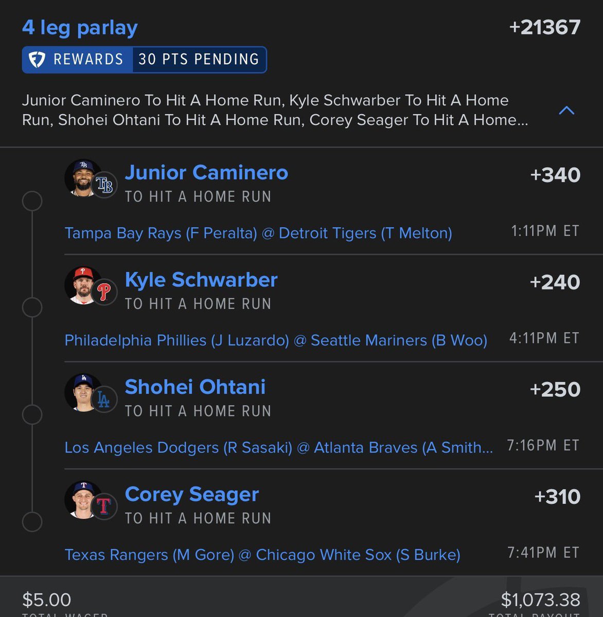 AliasBet's tweet photo. Hump day dingers

DISCORD LINK 🔗 IN BIO IF YOU WANT ACCESS TO ALL MY BEST PLAYS !

https://t.co/34dwryf1WY

#NBA 🏀 | #WNBA | #CBB 🏀 | #PrizePicks 🔐 | #PROPS | #POTD 📋 | #Picks | #MLB ⚾ | #Gambling𝕏 | #Parlay @Playbook https://t.co/K1e0pj9GNV