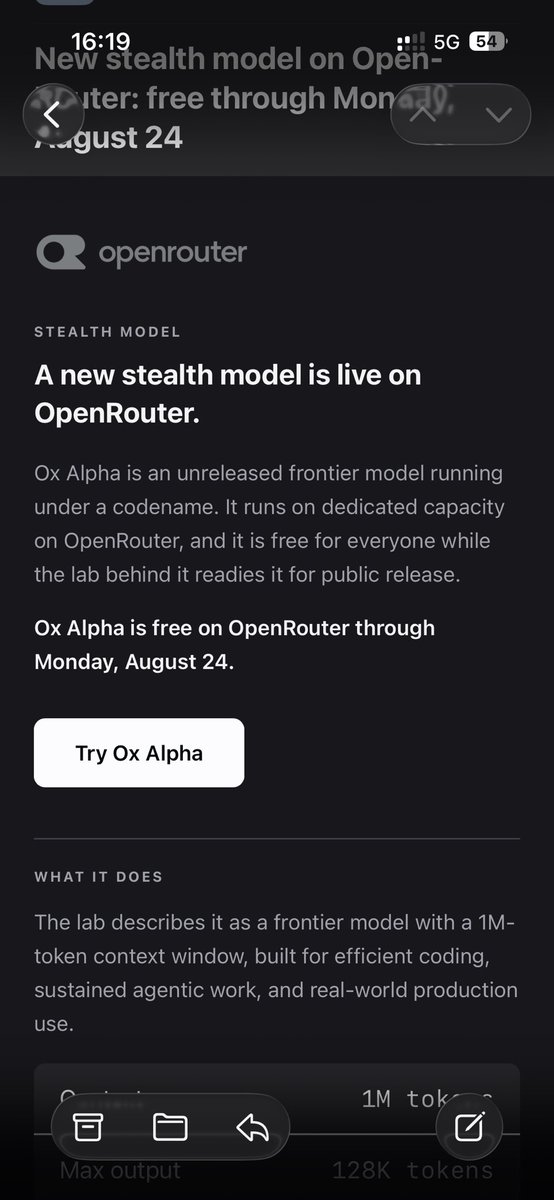niklasdev's tweet photo. @baksalyar A day or so after my tweet I got this email. So my assumption that it was hosted in the US was correct. But not by the model provider but OpenRouter directly https://t.co/3LMu25taGV