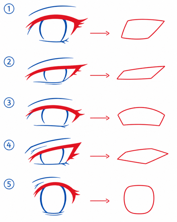 ChromaFlowx's tweet photo. how to draw anime eyes! (beginner) https://t.co/0MjTOcVggZ