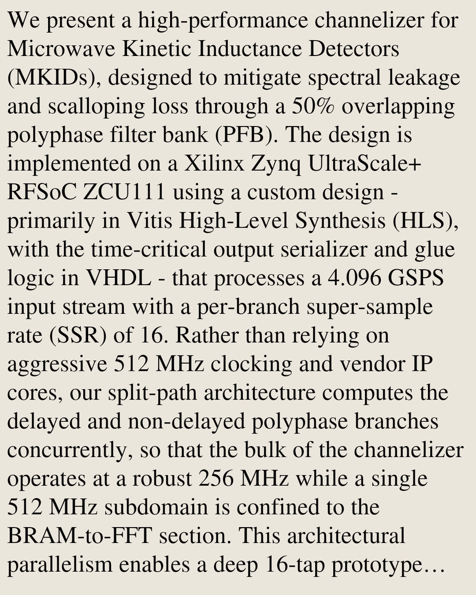 AstrophysicsIns's tweet photo. A high-isolation wideband channelizer for MKID readouts: a custom HLS implementation on RFSoC

Alberto Hernandez Fernandez, David Diaz Martin, Jose Javier Diaz Garcia, Roger John Hoyland, Luis Fernando Rodriguez Ramos, …
https://t.co/E9SWdHcE4l [𝚊𝚜𝚝𝚛𝚘-𝚙𝚑.𝙸𝙼] https://t.co/EkAcpqeRux