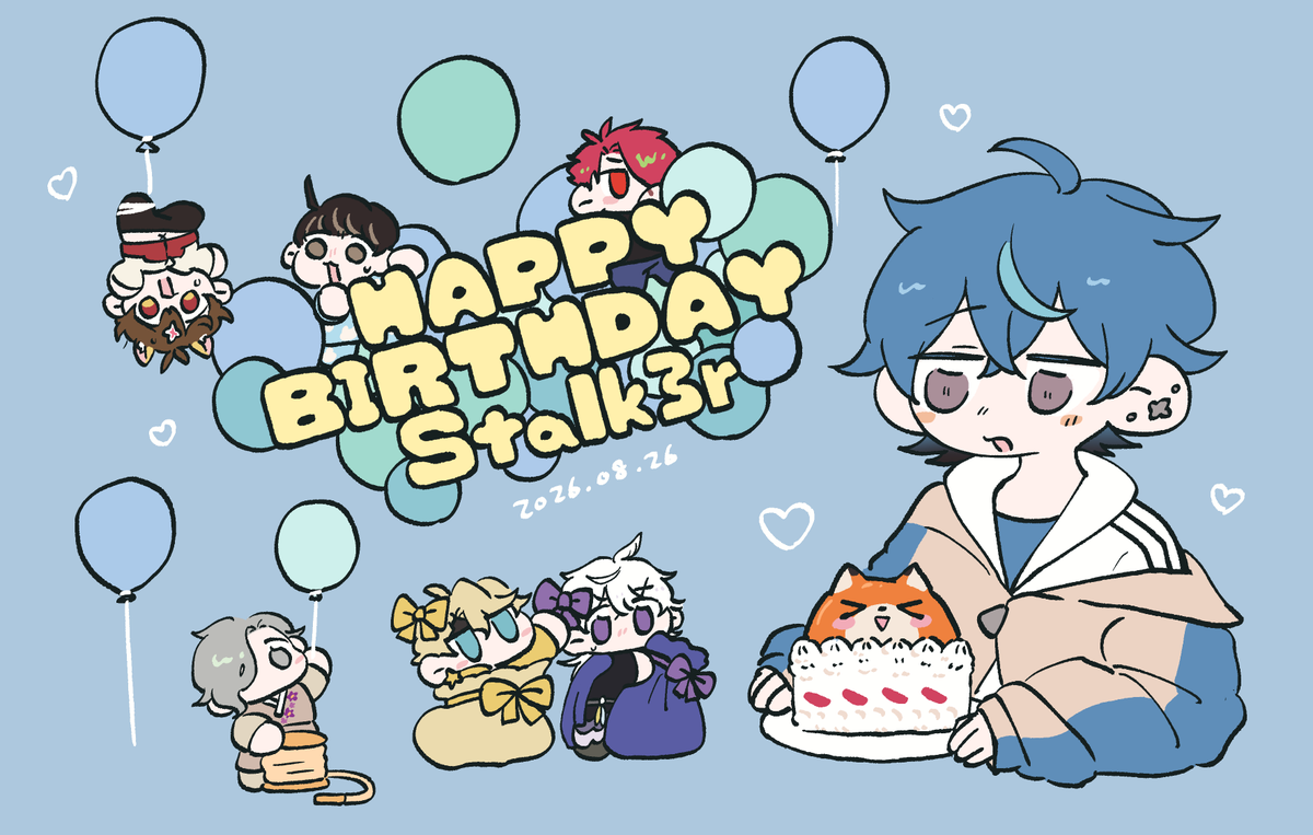 gaming5yearsold's tweet photo. 🩵HappyBirthDay Stalk3r🩵
ギリギリになってしまいましたが！おめでとうございます✨
#BankCR #Stalk3r https://t.co/2J6G9BZuUr