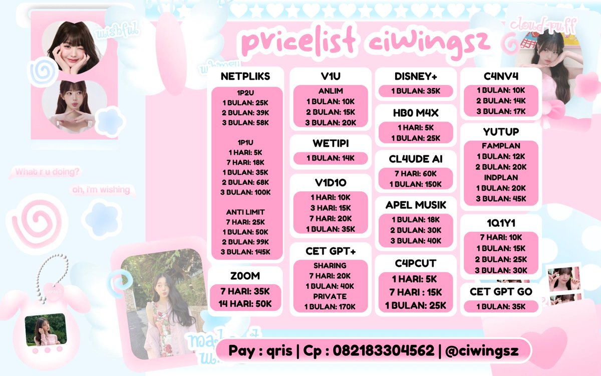 FHappyTrs's tweet photo. ᥫ᭡ WTS WTB JUAL BELI NEED APLIKASI APP PREMIUM MURAH GARANSI TRUSTED HARIAN DAN BULANAN ᥫ᭡

☎️ : https://t.co/mRohR9aIZL
testi : https://t.co/avQzlG9OEt

#zonauang https://t.co/uC86JoEjYN