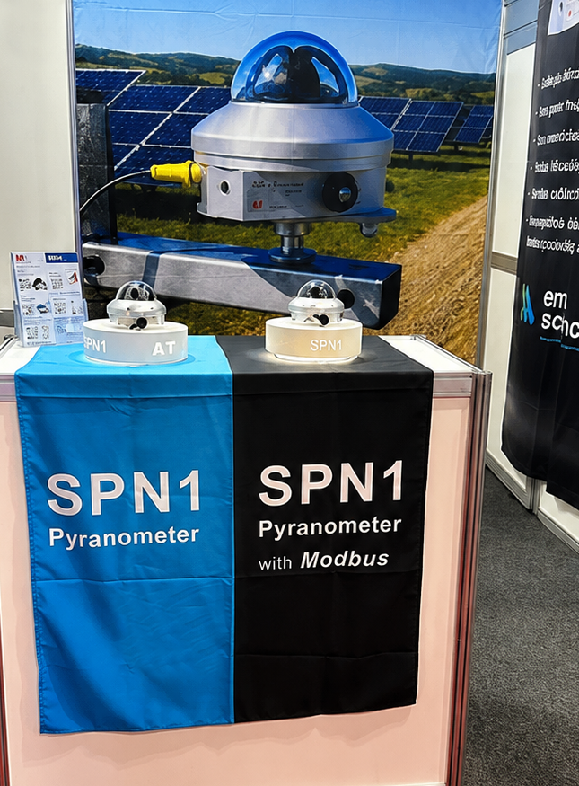 DeltaTDevices's tweet photo. Two SPN1 Pyranometers. Two connectivity options. 

If you’re at Intersolar South America 2026 today, do come over to our stand (R2.55, Red Pavilion) and take a closer look at the SPN1 Sunshine Pyranometers. 

https://t.co/qjp6nkwNvQ

#IntersolarSouthAmerica #Photovoltaics https://t.co/lTRNyLd5vQ