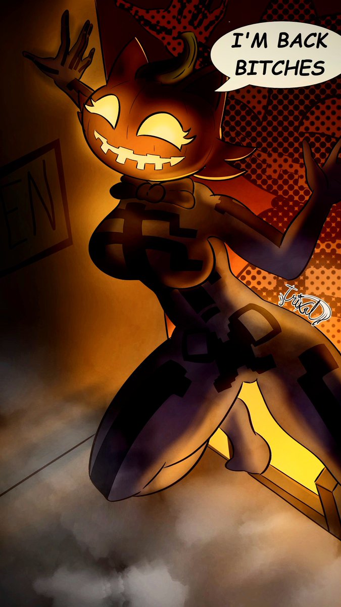 Trixalart's tweet photo. I'm also uploading others where I modified the color and exposure, so the Al tag might appear.
#Fortnite #fortniteart #drawing #spiceremix #Halloween https://t.co/7xMDSSkepu