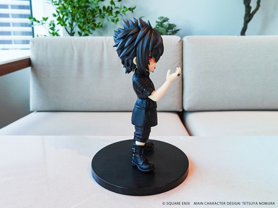 SQEX_eSTORE's tweet photo. 2026年8月31日(月)0:00まで予約受付中の『ファイナルファンタジーXV』　発売10周年記念くじの商品をご紹介！

[A賞]アドラブルアーツ（全1種）
『#FF15』の主人公「ノクティス・ルシス・チェラム」が、王の力を発動した際に現れる“赤い瞳”を再現したフィギュアです。
https://t.co/InZY0jbtei https://t.co/9DAO368A7I
