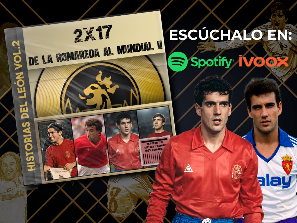 historias_leon's tweet photo. Hubo un tiempo en el que futbolistas del Real Zaragoza se marchaban de La Romareda… para jugar un Mundial con España. 🇪🇸🌍

Y fueron unos cuantos.

Cerramos nuestro repaso veraniego a la 2ª temporada recordando a los mundialistas blanquillos. 🦁🤍💙

🎧 Escúchalo aquí:
🟢 Spotify: https://t.co/SkeS6i15th
🟠 iVoox: https://t.co/au5UCx1qdR
