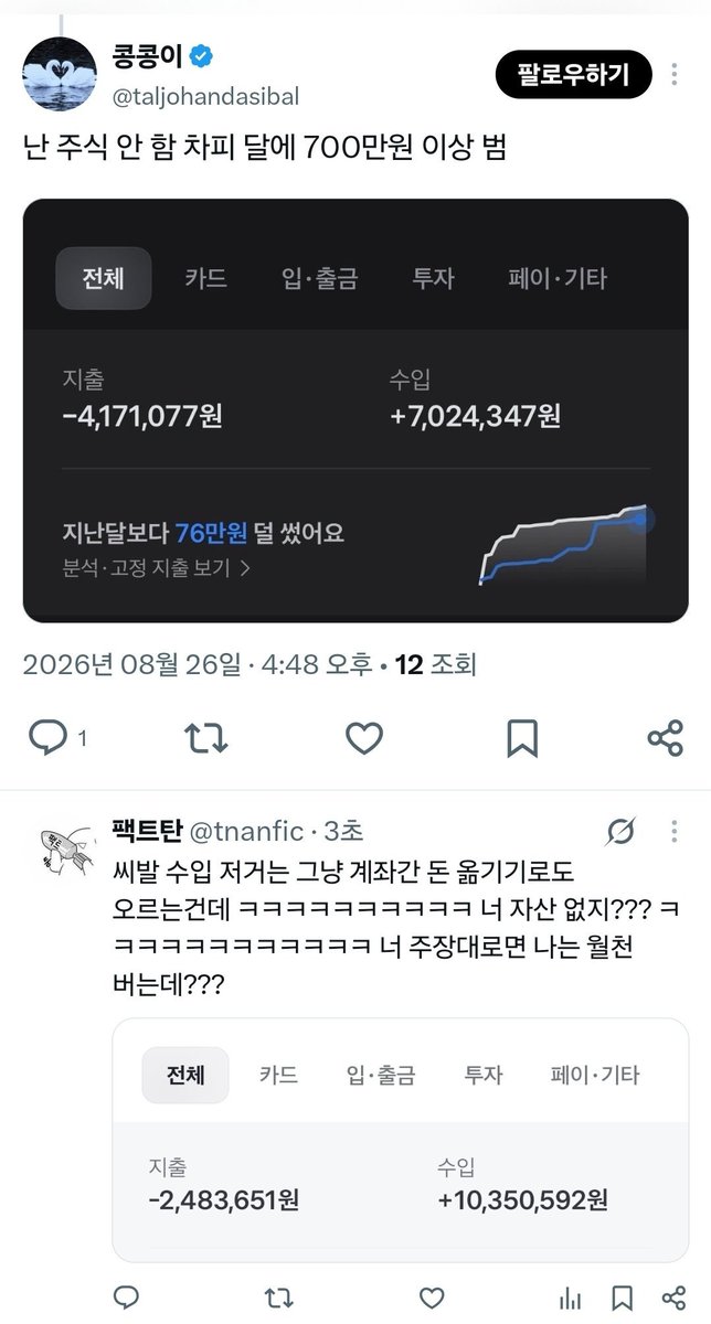 tnanfic's tweet photo. @taljohandasibal @Geungbok 이라고 정신승리하지만 사실은 개좆쌍그지 트짹도태찐따녀 ㅠㅠㅠㅠ https://t.co/awp58pity0