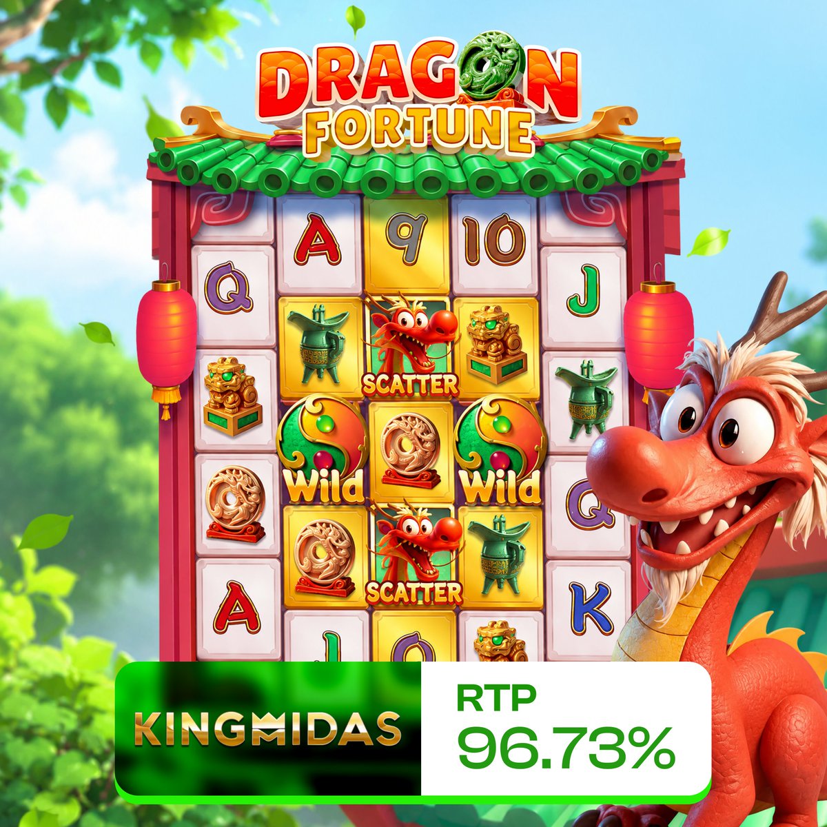 play2upio's tweet photo. KingMidas Games put a lovable dragon on a 5x5 Scatter Pays grid where Yin Yang Wilds expand mid-spin and sticky Wilds take over during Free Spins, give it a go and see what yours connects 🐉

• Volatility: Medium
• Max Win: N/A
• Hit Frequency: N/A
• Released: June 2026
• RTP: 96.73%

👉 Have you tried it yet?
https://t.co/EZGENK1Kh9