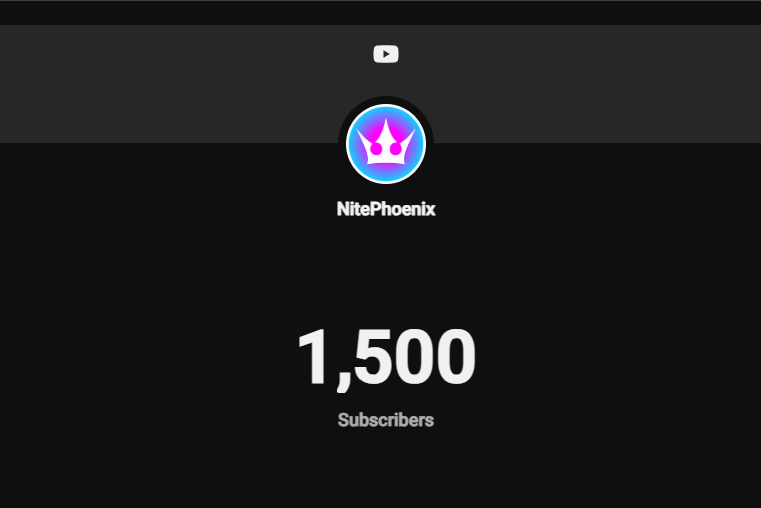 NitePh03nix's tweet photo. I HIT 1500 SUBSCRIBERS!!! THANK YOU SO MUCH!!!
It's taken me over 4 years to hit this milestone and this means so much to me! I genuinely can't to begin to describe how happy this makes me. I've worked so hard to get to this point and i can't wait to hit the other milestones! https://t.co/9ODdrKGn4m