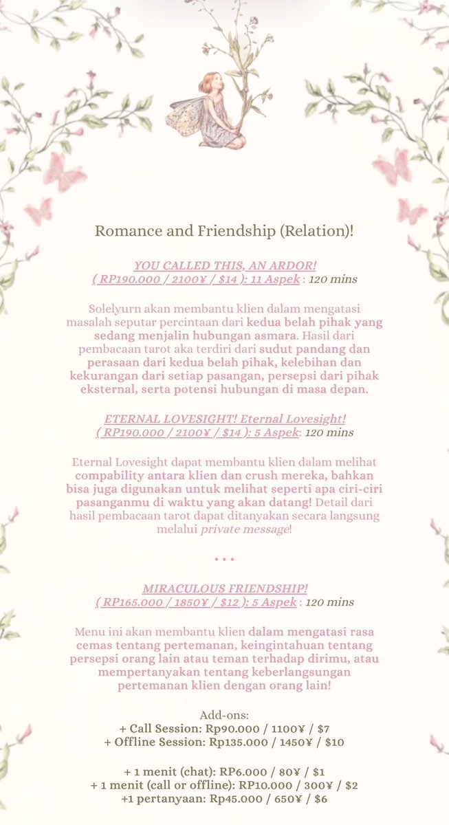 Stopkontakr's tweet photo. @hantyaes curious about what your future holds? or.. wondering how your crush really feels about you? 🪷🔮✨

yuk-yuk, aku bantu jawab semua pertanyaan mu! 🍀 Mulai dari career, love life, daily life, dll. semua bisa terjawab. hasil sudah pasti resonate.~✨️ hampiri bioku sekarang! 🥳🪄 https://t.co/7rTpMi47Ia