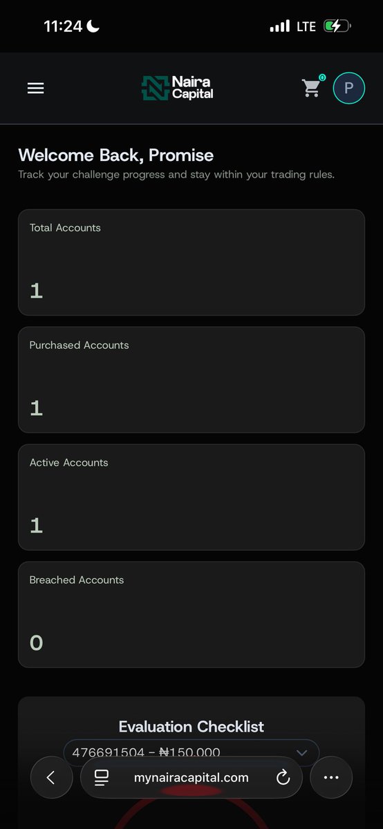 FxSlib's tweet photo. @nairacapitalhq You can see the acc has been active no breaches. Trading hasn’t been recorded on  dashboard no clear transparency  EVERYTHING FAKE https://t.co/xUuQBWV68j