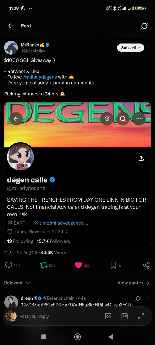 SBKING_J's tweet photo. @Mrbankstips @miladydegens 4GbUoF5PT3aus3wqBTGeesgUQCUGCVungryk8VBRX7kc https://t.co/RwROBZqB4f