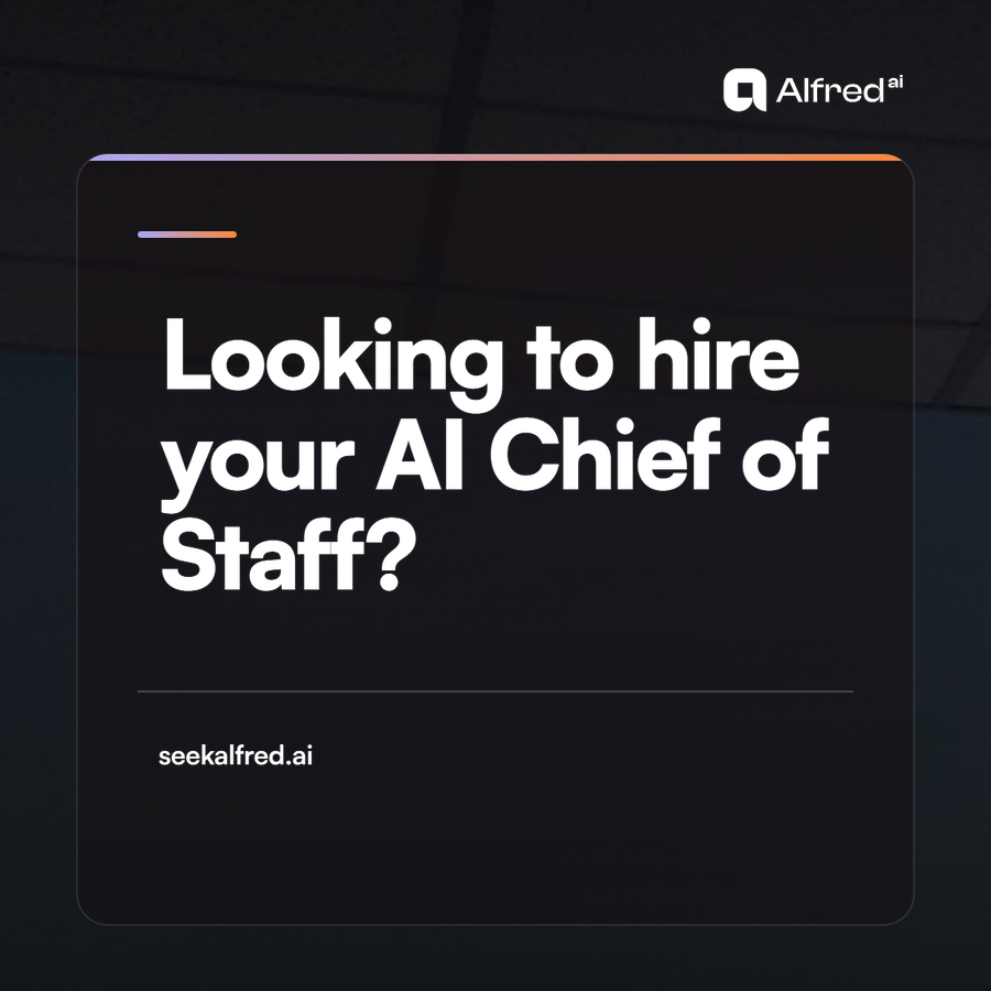 seekalfred's tweet photo. Stop hiring people to get status updates that go nowhere.

Hire Alfred to deliver decisions.

Reads your entire business stack 
Flags risk before it hits
briefs you on what to act on 

Turn your data into intelligence: https://t.co/YWyJcyG4WF

#Business #Tech #AIChiefofStaff https://t.co/tZPAjPXijZ