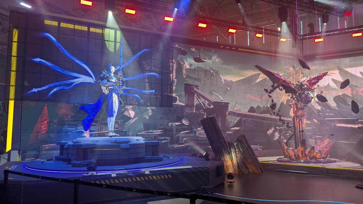 NiaTwitch's tweet photo. Trop stylé le stand de Endfield omg !!
#Endfieldgamescom26 https://t.co/dkEzvqqO74